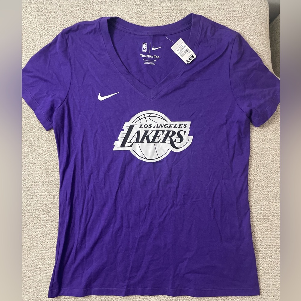 Nike Women’s Lakers V-Neck Tee- Size Small